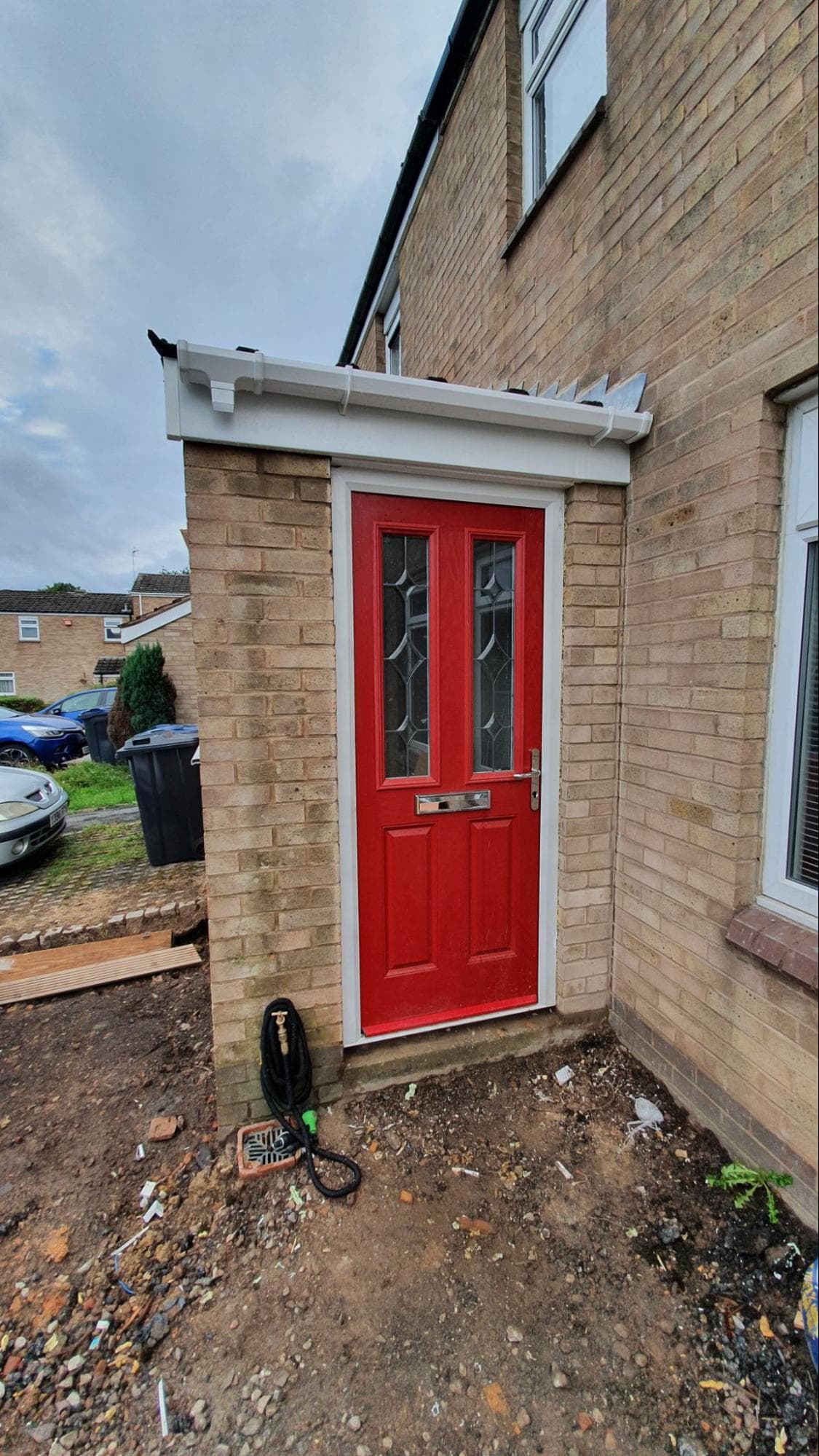 They say a nice front door can add £5,000 to the value of the house. This door I bought second-hand from Facebook Marketplace for £70 - so, I’d say that’s a good return on investment!